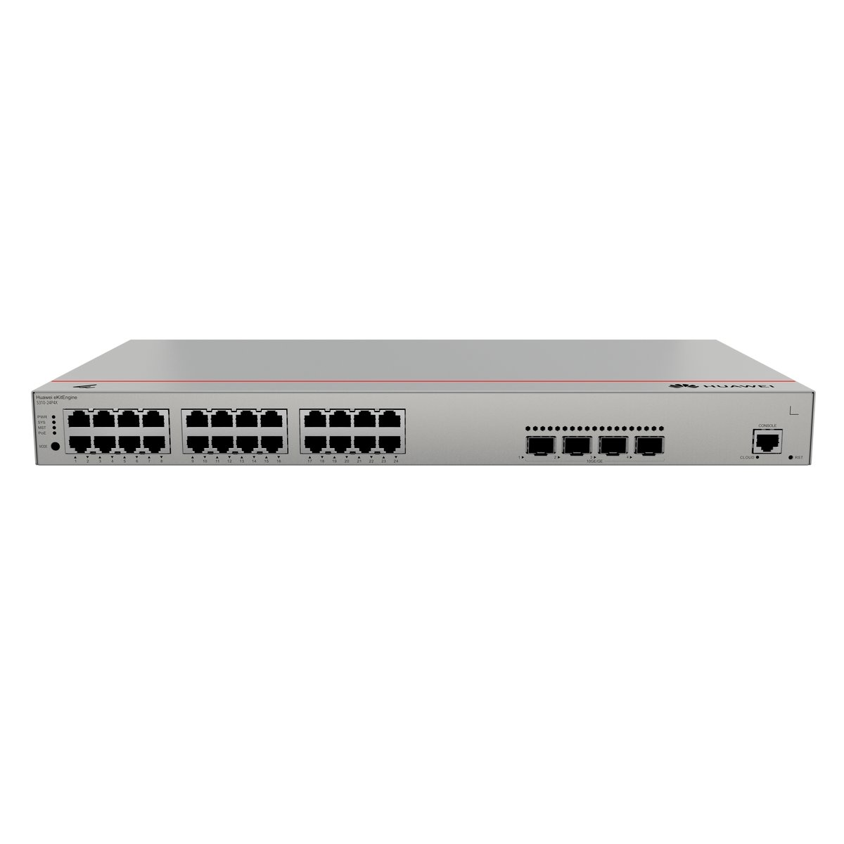 Huawei S310-24P4X Gigabit Ethernet (10/100/1000) Ethernet-áramellátás (PoE) támogatása 1U Szürke (S310-24P4X)