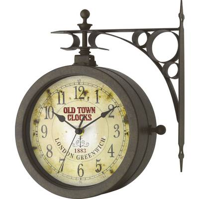 TFA Old Town nosztalgia analóg kvarc falióra és hőmérő, O 20,5 x 29,5 cm