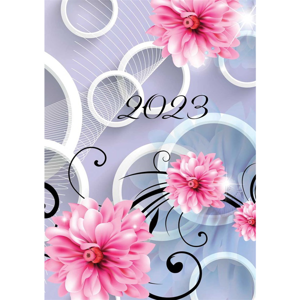 Realsystem Kalendárium Hölgyeknek B6 2023 Napi naptár - Szirmok