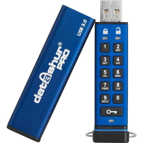 iStorage datAshur Pro USB флаш памет 8 GB USB Тип-A 3.2 Gen 1 (3.1 Gen 1) Син