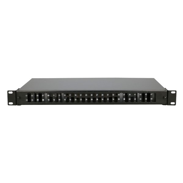 Patch panel Extralink pentru dulapuri cu rack 19inch, 48 fibre, Negru