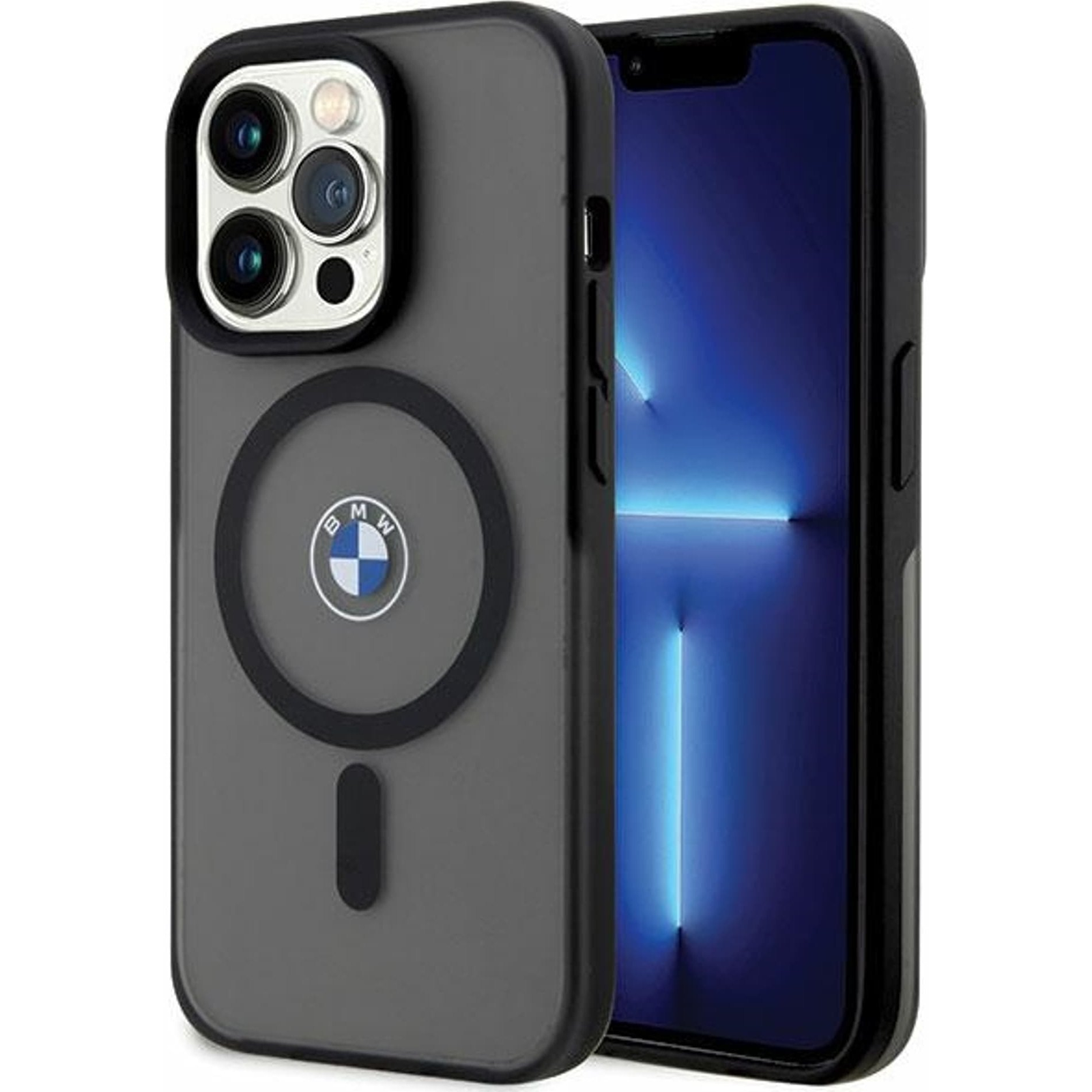 Bmw Signature Magsafe Apple iPhone 14 Pro Max Hátlapvédő TPU Tok Fekete (BMW466)