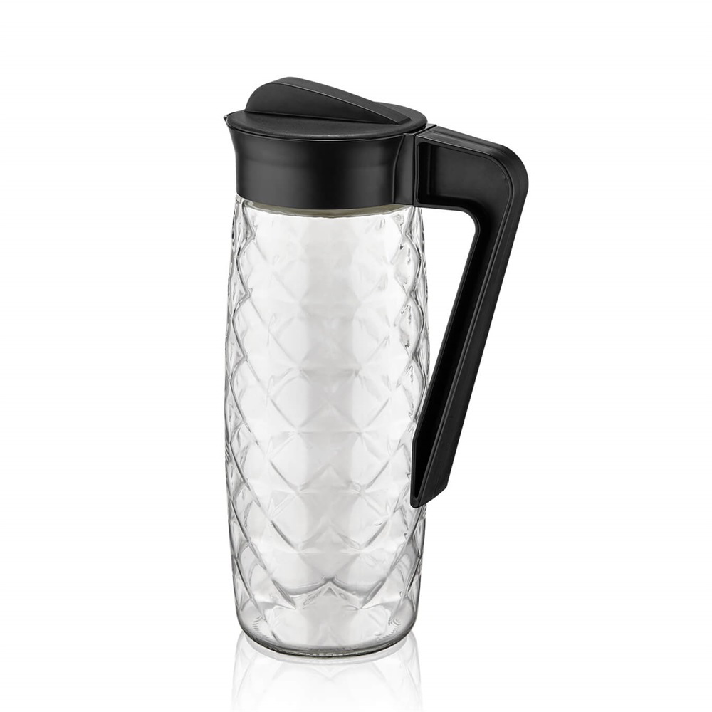 Iris C-00245 Karefe Crystal Üveg kancsó 1,6L - Fekete / elefántcsont (C-00245)