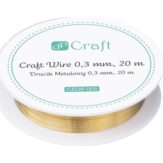  DP Craft Drucik metalowy DPCRAFT 0, 3mm 20m - złoty Dalprint