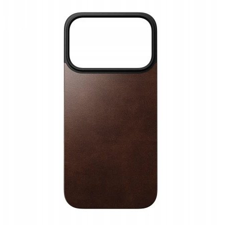 Nomad Magnetic Magsafe Leather Back (Horween) for iPhone 17 Pro Rustic Brown
