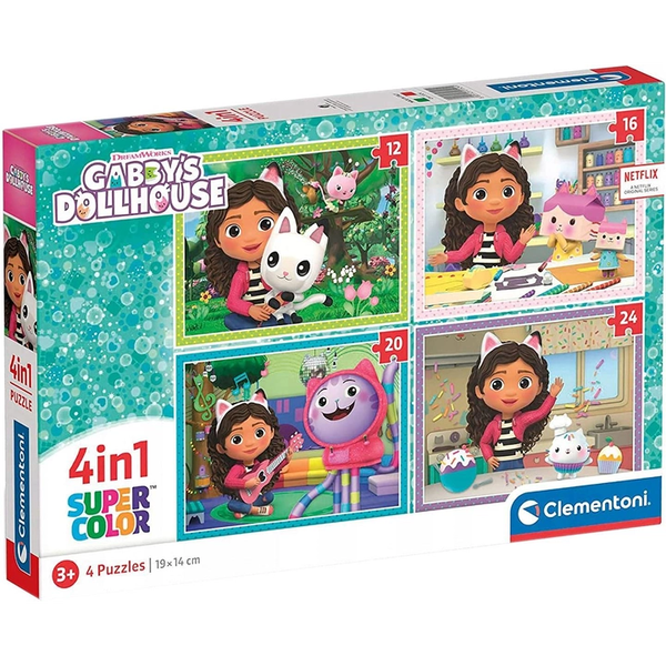 Clementoni Gabby’s Dollhouse Puzzle (cu imagine) fierăstrău 12 buc. Desene animate