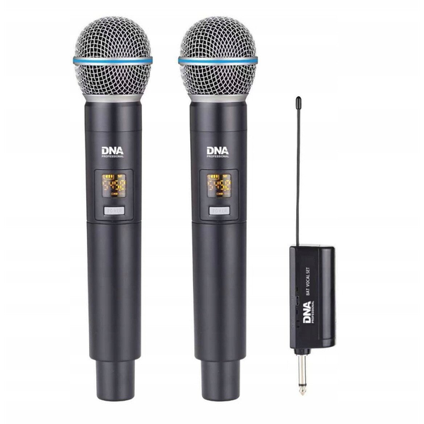 DNA BAT DUAL VOCAL SET zestaw bezprzewodowy akumul