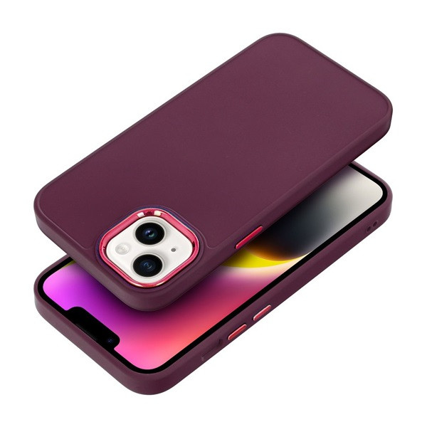 Frame Samsung S24 Ultra közepesen ütésálló tok kameravédő kerettel, lila (5903396232732)