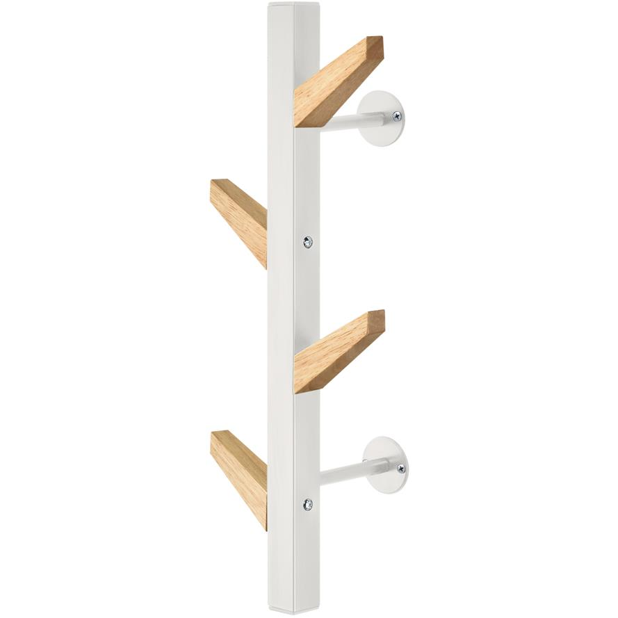 EXCELLIANCE fali fogas, fém + fa, fehér, 50cm (FU210EC)