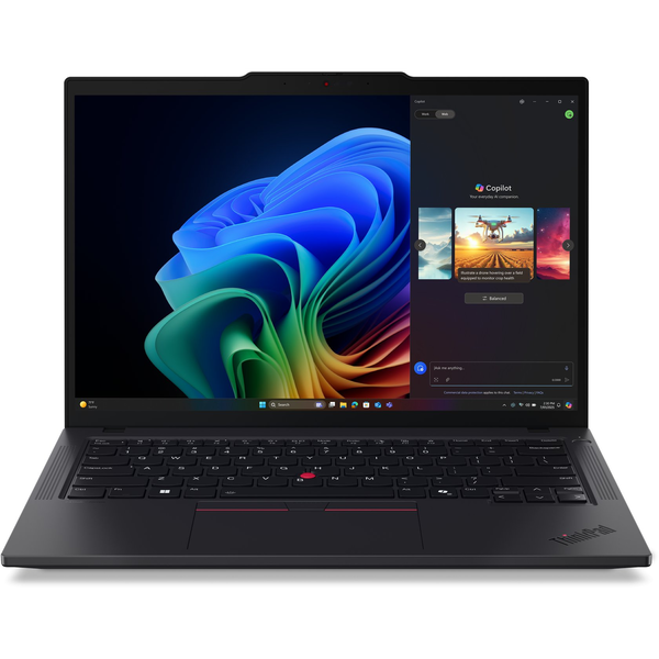 Lenovo ThinkPad T14 Gen 6 (AMD) Copilot+ PC AMD Ryzen AI 5 PRO 340 Laptop 35,6 cm (14") Érintőképernyő WUXGA 16 GB DDR5-SDRAM 512 GB SSD Wi-Fi 7 (802.11be) Windows 11 Pro Fekete