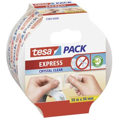 Ragasztószalag Tesapack Express Crystal Clear 50 m x 50 mm, TESA 57804 (57804-00-01)