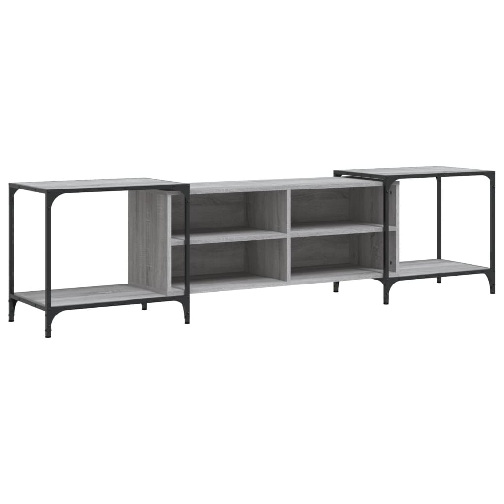 szürke sonoma színű szerelt fa TV szekrény 203 x 37 x 50 cm (837610)