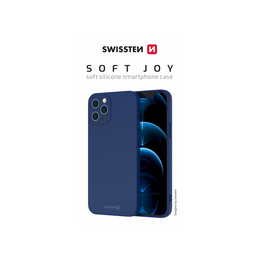Swissten Soft Joy Apple iPhone 15 Pro Max szilikon tok sötétkék (34500321) (Swissten34500321)