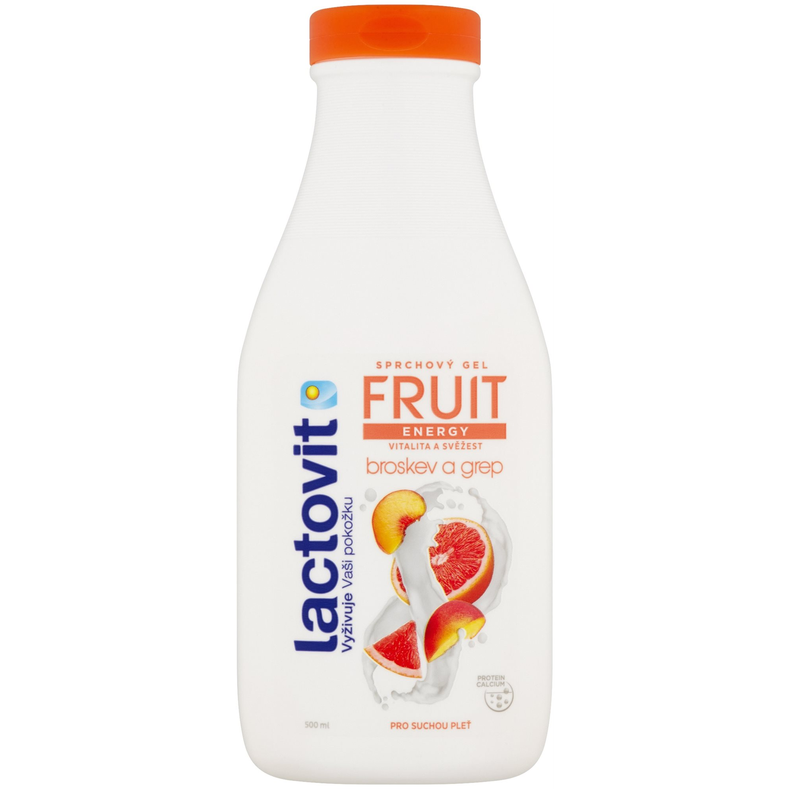 LACTOVIT Fruit Őszibarack és grapefruit 500 ml (8411135351929)
