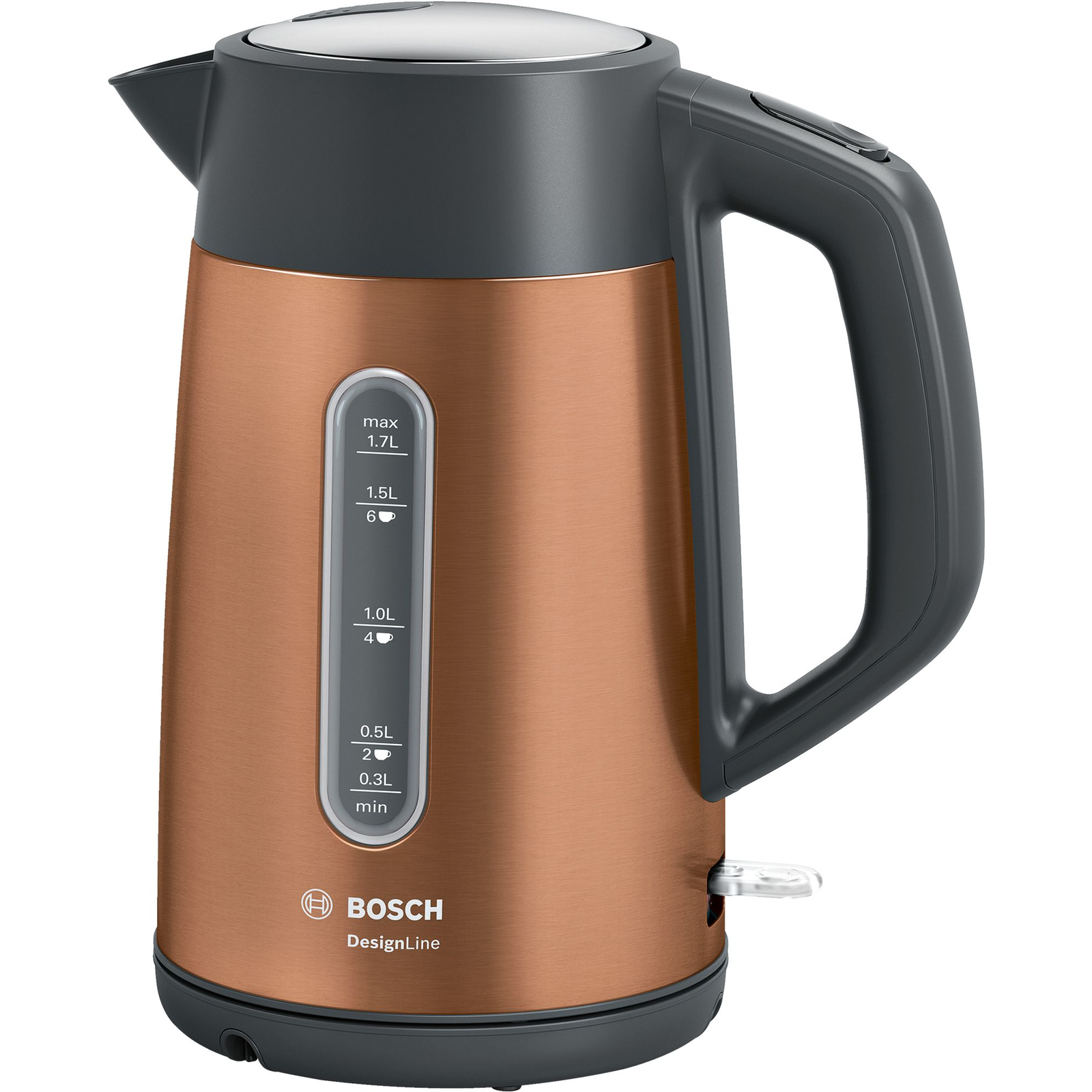 Bosch DesignLine 1.7L Vízforraló - Barna (TWK4P439)