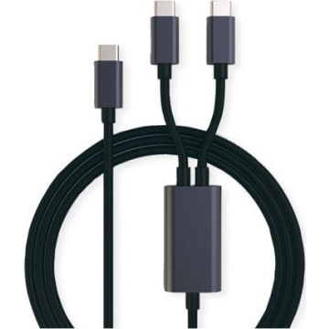 Roline USB kábel USB 2.0 USB-C® dugó 1.85 m Fekete 11.02.8308