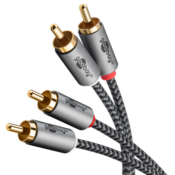 Goobay 65292 kabel 2x RCA (cinch) - 2x RCA (cinch) 1 m
