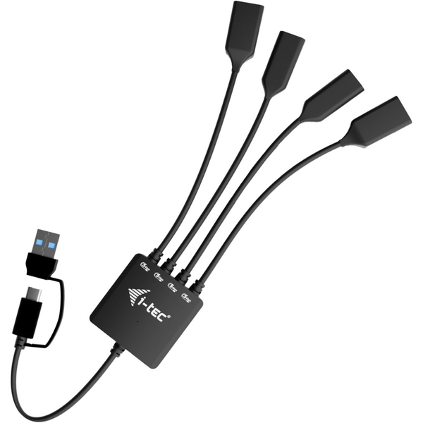 I-TEC 4-portos USB3.2 HUB Black