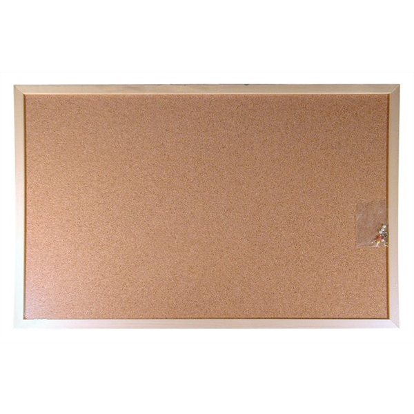 Коркова дъска Виктория, двулицева, 30х40 см, дървена рамка