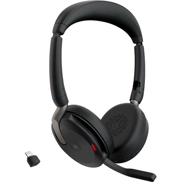 Jabra Evolve2 65 Flex Слушалки Жична и безжична Лента за глава Офис/Център за обаждания Bluetooth Черен
