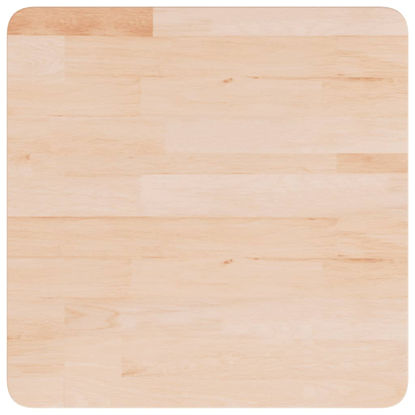 kezeletlen tömör tölgyfa négyzet asztallap 50x50x1,5 cm