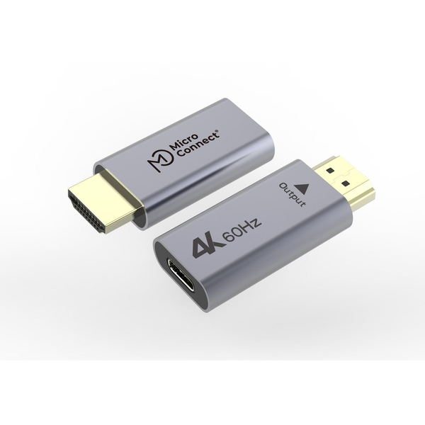 Microconnect HDMIUSB3.2A cavo e adattatore video HDMI tipo A (Standard) Nero, Argento