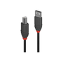 Lindy 36673 USB kabel 2 m USB 2.0 USB A USB B Černá