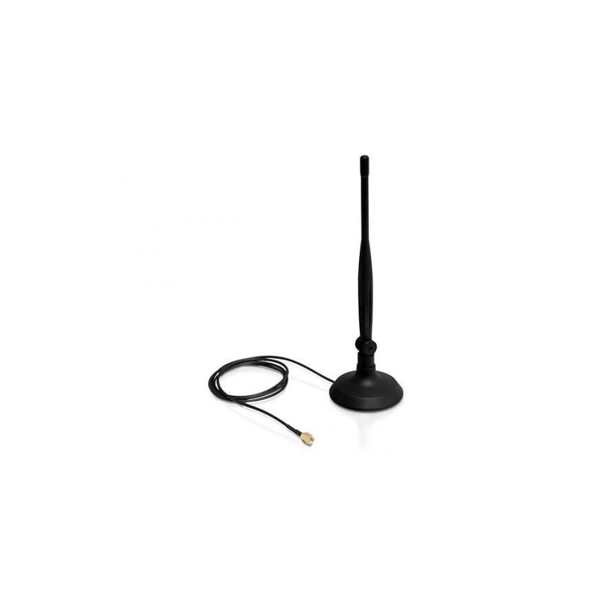 Delock 88413 SMA WLAN 4dBi Antenna mágneses állvánnyal és hajlékony szerkezettel (88413)