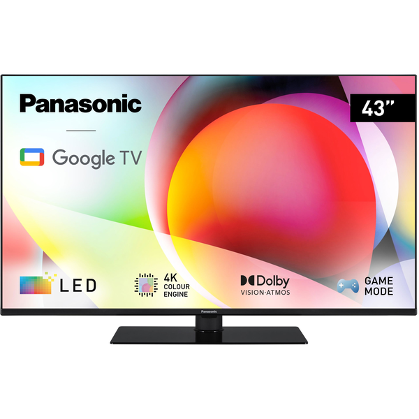 Телевизор LED Panasonic TN-43W70AEZ, 43" (108 см), Smart Google TV, 4K Ultra HD, Клас E (Модел 2024)