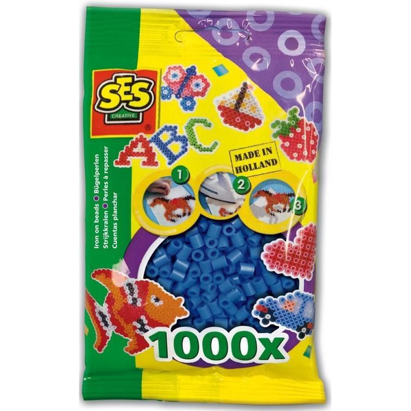 SES Creative Beedz Children's packet of 1000 Navy Blue Iron-on Beads Sikringsperle
