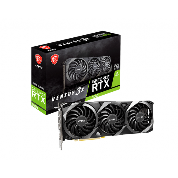 MSI VENTUS GeForce RTX 3060 3X 12G OC NVIDIA 12 GB GDDR6
