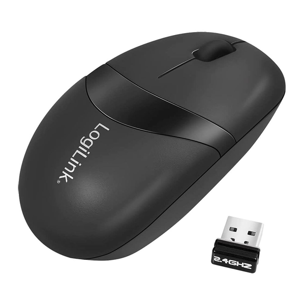 Mouse optic Logilink, 2.4Gh, 1200 dpi, USB, Wireless, Negru