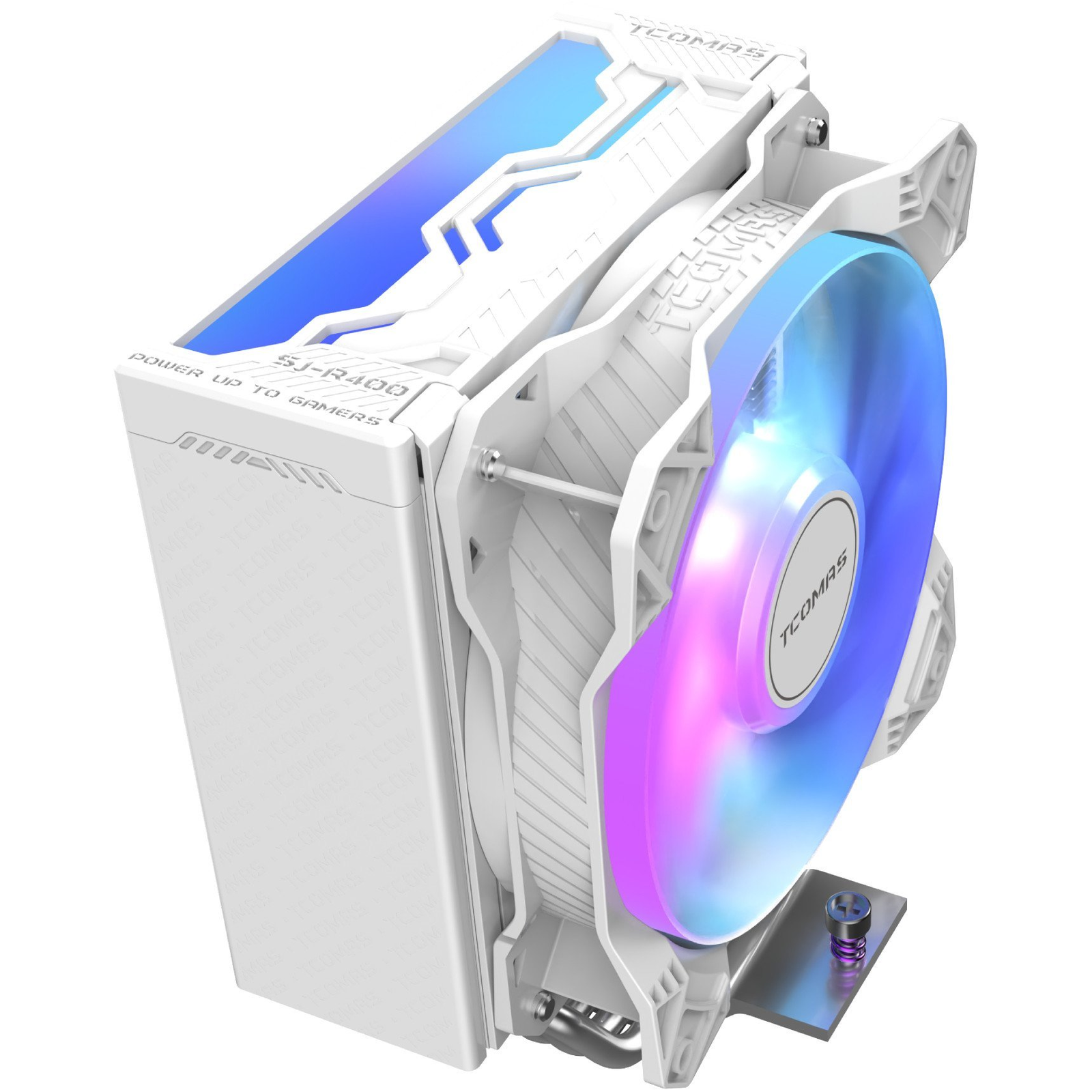 Tcomas SJR400 4HP Processzor Hűtő Fehér ARGB 120mm (SJR400 4HP WH)