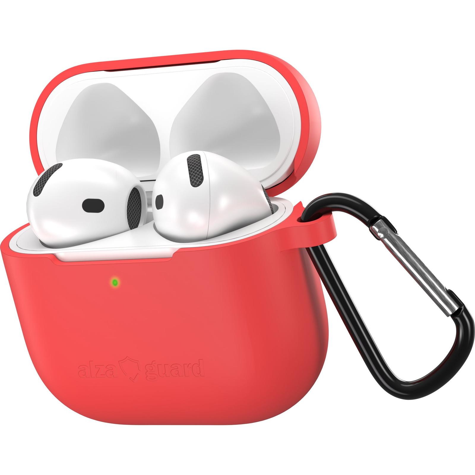 AlzaGuard Skinny Silicone Case Airpods 4 piros tok (AGD-ACSS5R)