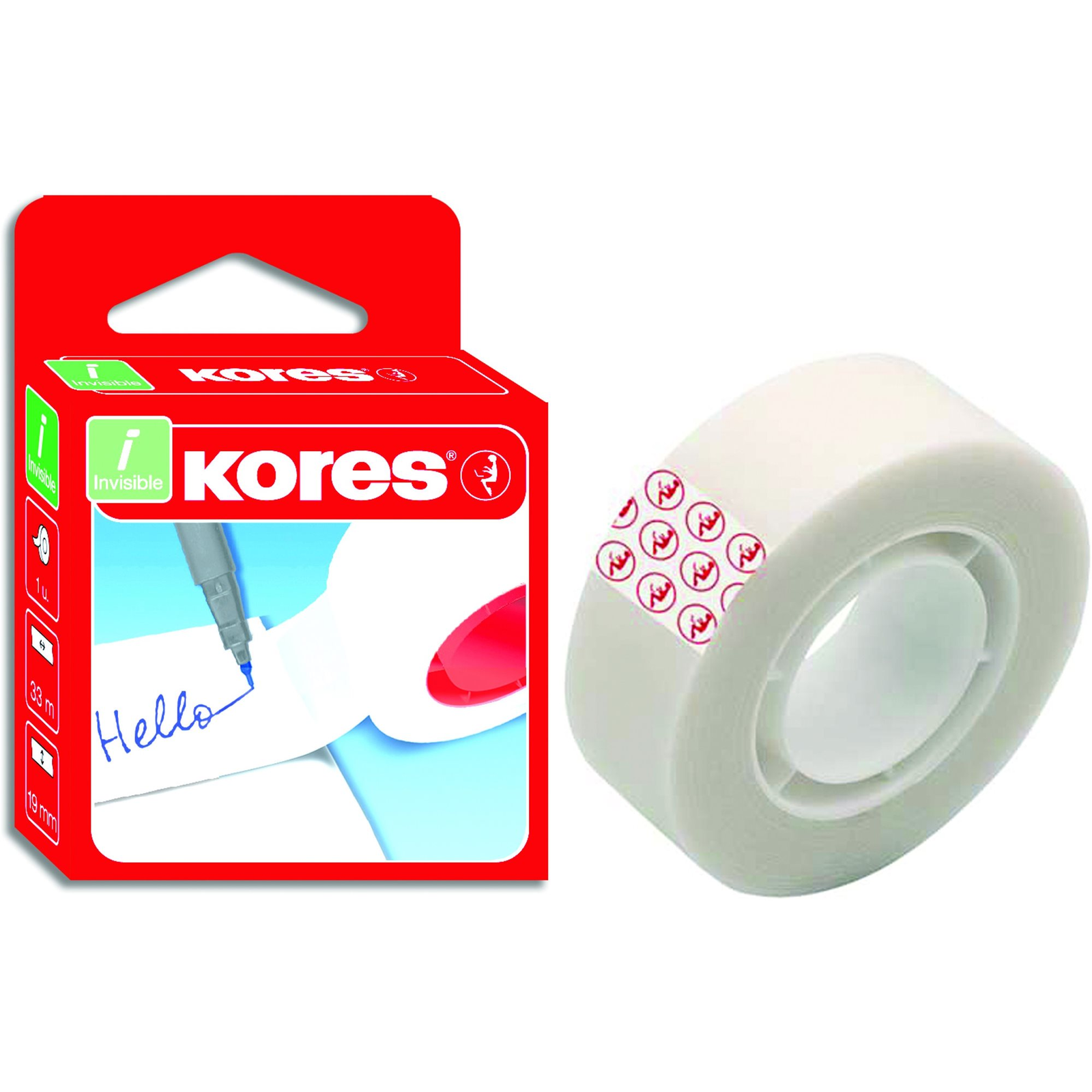 KORES Invisible 33 m x 19 mm (9023800533197)