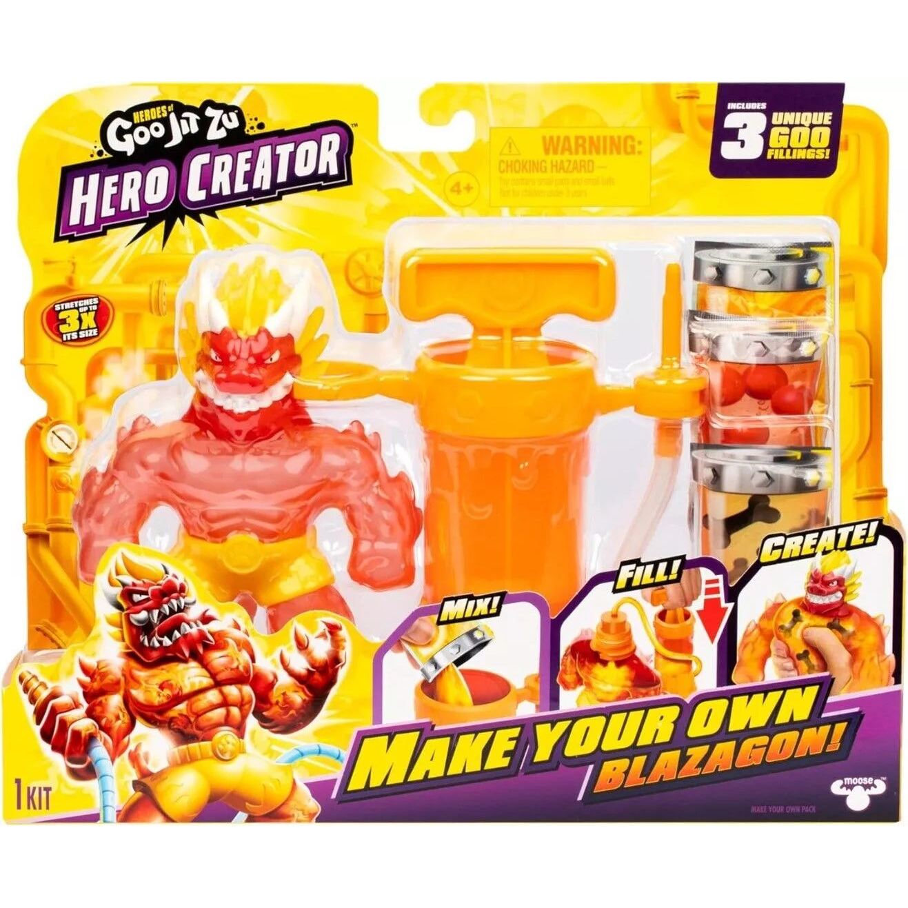 Goo Jit Zu hősei Csináld magad Blazagon játékfigura (42784)