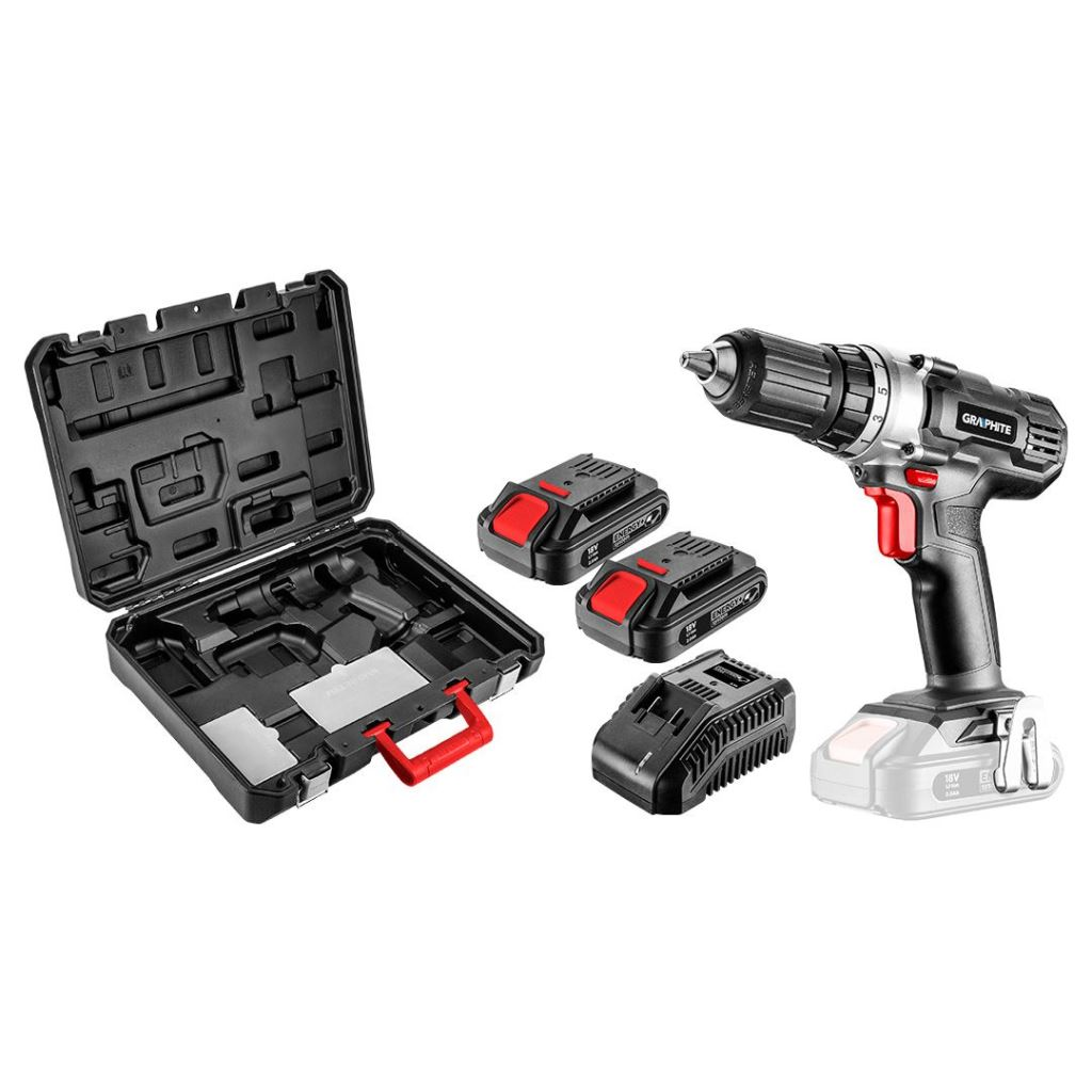 Graphite 58G006-SET2 akkus fúró Energy+ 2db18V/2Ah akku+töltő (58G006-SET2)