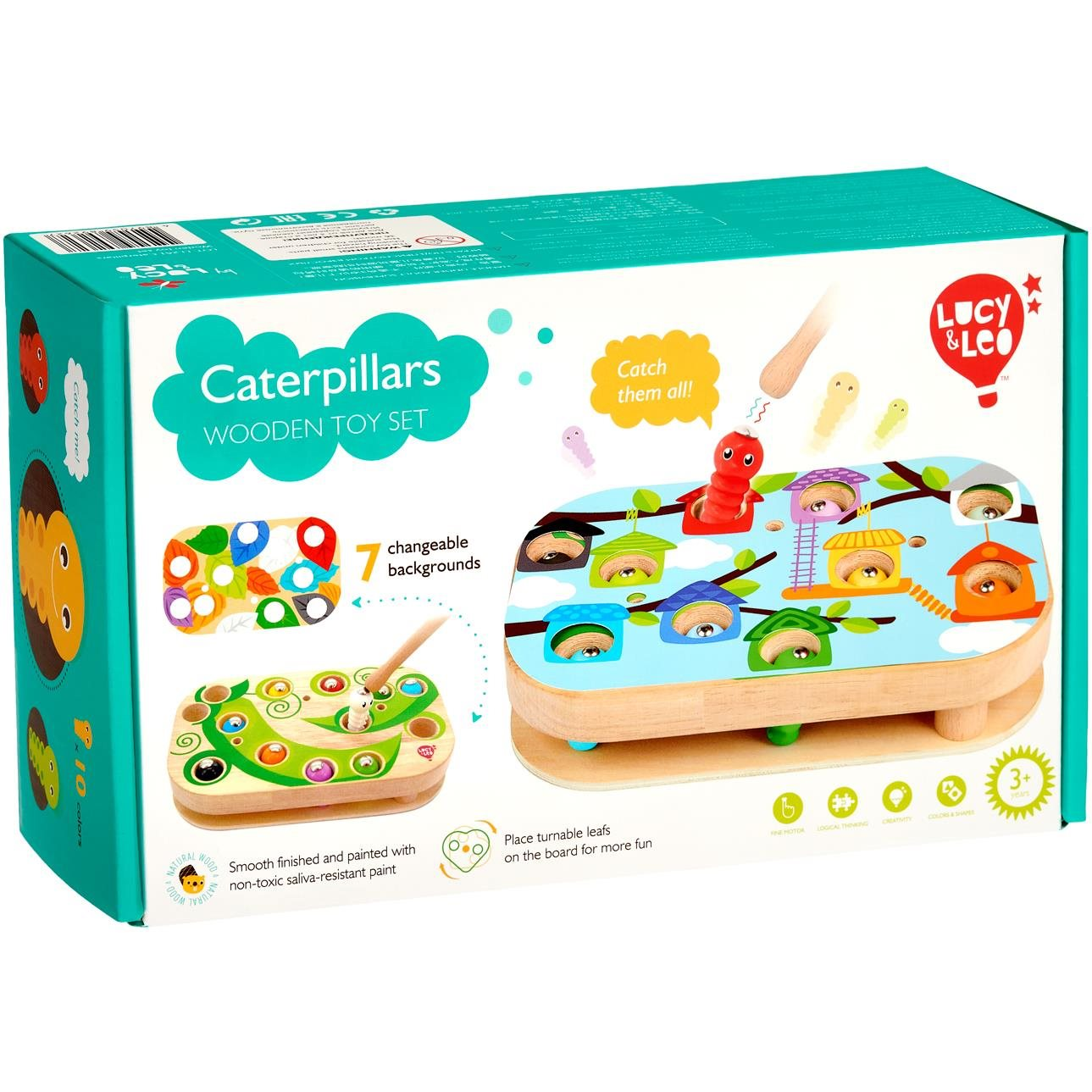 Lucy and Leo 261 Hernyófogás - fa, mágneses (4897059892627)