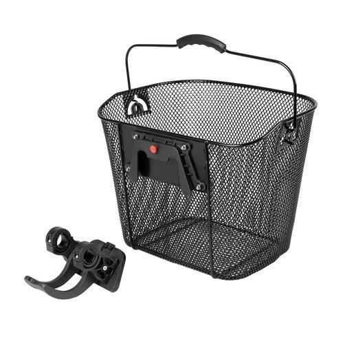 Lampa kormánykosár kerékpárra, sűrű szövésű, gyorscsatlakozóval (0194532) (lampa0194532)