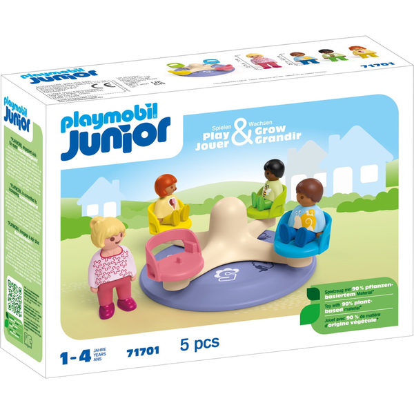 Игрален комплект, Playmobil Junior 71701, Деца и Турникет, 1 година