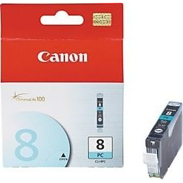 Canon BCI-8pc Ink Cartridge Photo Cyan глава и патрон за мастиленоструен принтер 1 броя Оригинал Фото циан