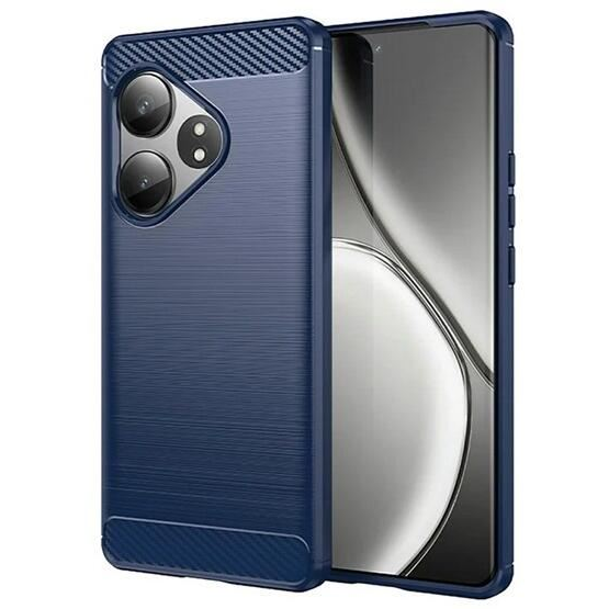 Gigapack Realme GT 6T szálcsiszolt, karbon mintás tok sötétkék (GP-163101) (GP-163101)