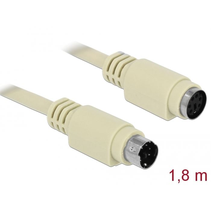 Delock PS/2 hosszabbító kábel 1,8m (85805) (d85805)