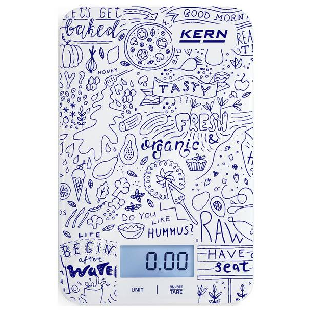 Kern Konyhai mérleg Mérési tartomány (max.) 5000 g Leolvashatóság 1 g Elemekről üzemeltetett Többszínű (FGE 5K-3) (FGE 5K-3)