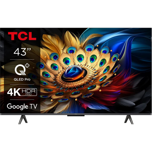 TCL 43C655 43" QLED Pro 4K UHD Google TV 60Hz DVB-T2