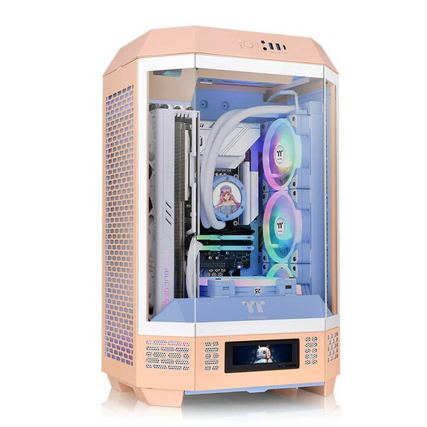 Thermaltake The Tower 300 Számítógépház Opcionális LCD kijelzővel - Barack