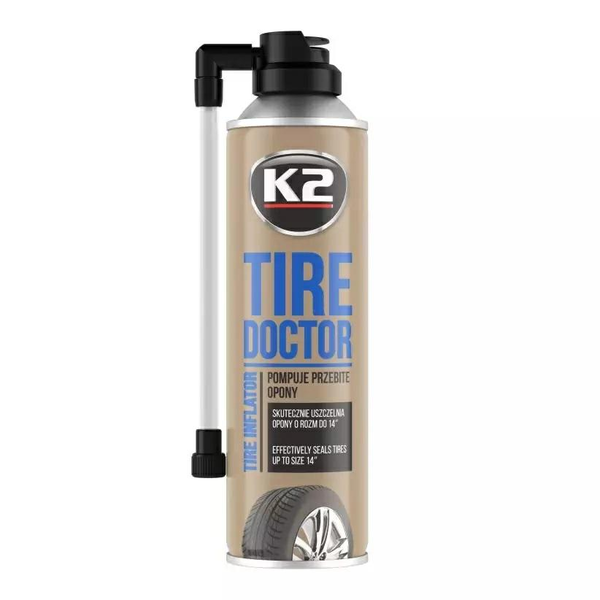 K2 Tire Doctor Gumiabroncs Felfújó És Javító Spray 400ml