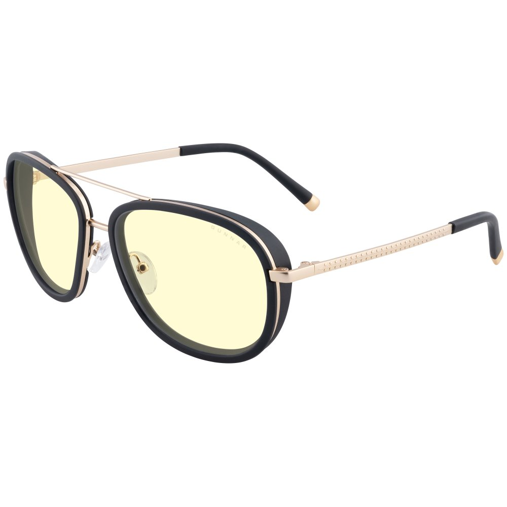 Gunnar Dume Gold BLF 65 Kékfény szürő szemüveg +0,2 D - Fekete/Arany (DME-02701)