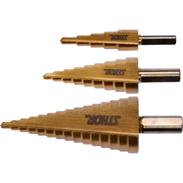 Sthor lépcsős fúrószár készlet, 3 db, 4-32 mm