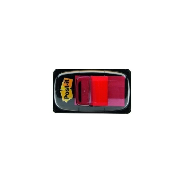 3M I680-1 etiqueta autoadhesiva Rectángulo Desmontable Rojo 50 pieza(s)